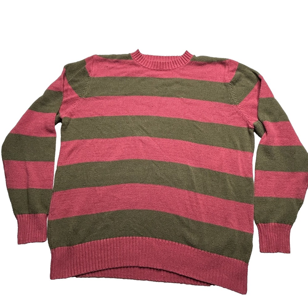 A Nightmare On Elm Street Freddy Krueger Striped Sweater Sz Med